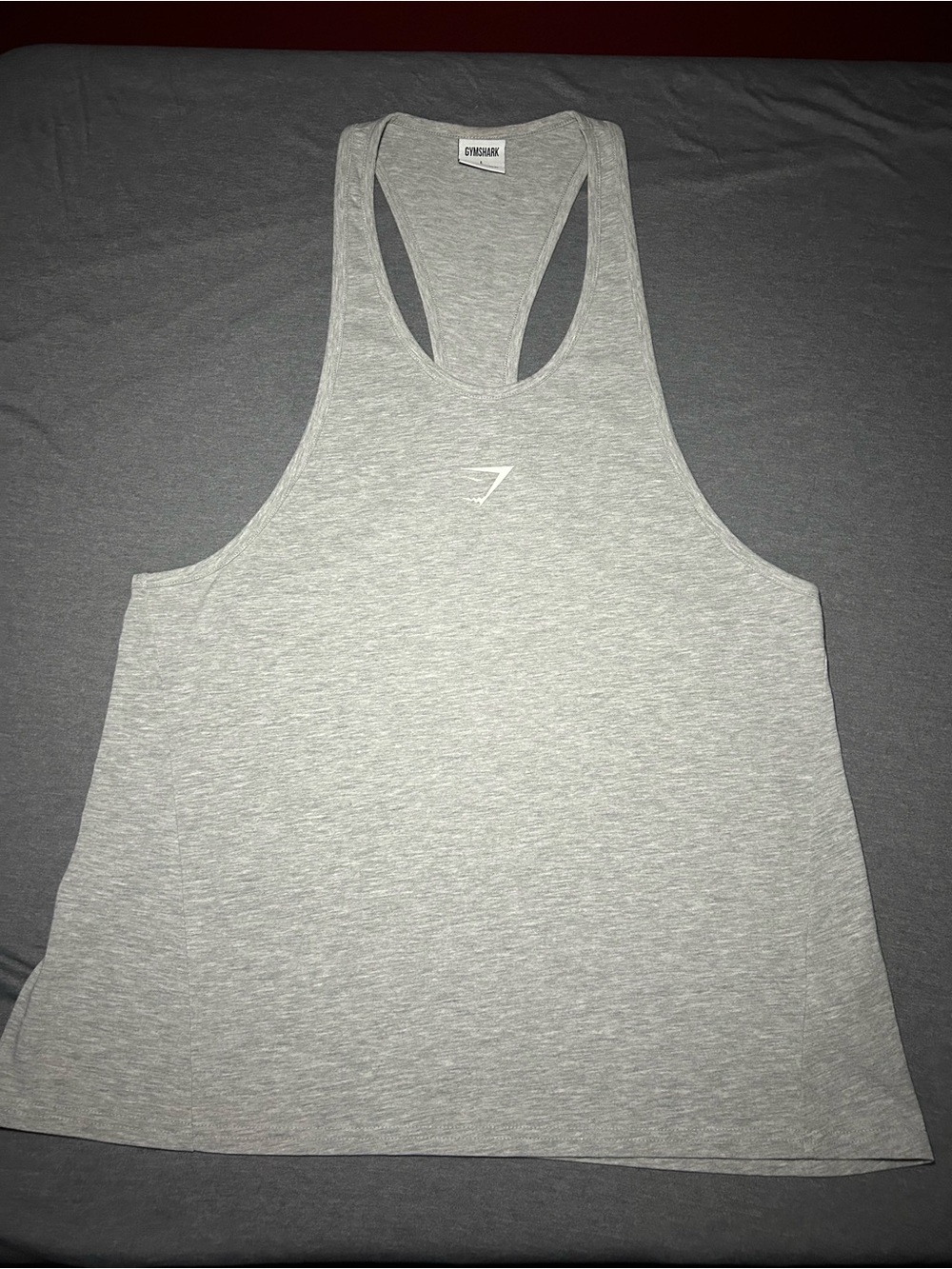 Gymshark Men’s Light Gray Muscle Tank Top